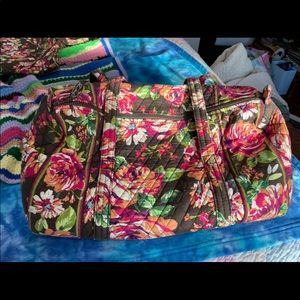 Vera Bradley English Rose Medium Duffel Bag